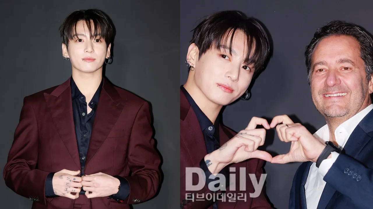 【多图＋影片】BTS 柾国出任「Hublot」全球大使！帅气西装亮相，与 CEO 比爱心合照