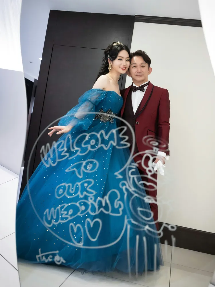 谷垣健治与藤本露娜在IG分享了多张在日本举行婚礼的甜蜜照片。(IG图片)