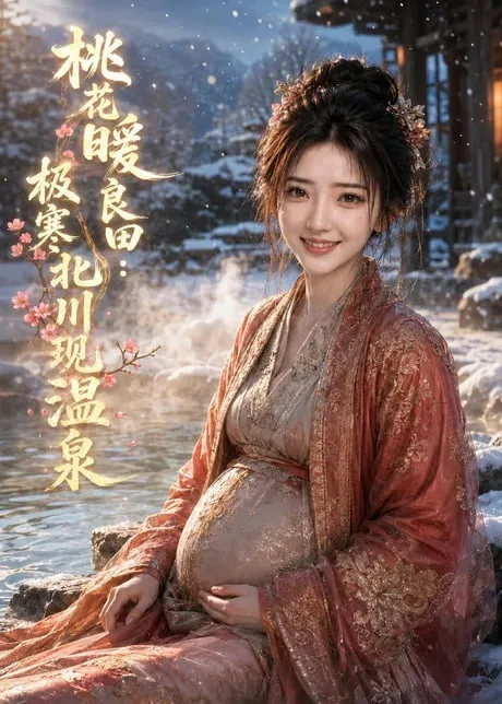 桃花暖良田极寒北川现温泉